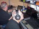 John Wilson W7BL (foreground) and Barry Winters K7BAW operating our two digital stations.